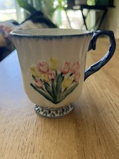 Vintage Delftware Royal Twickel Tulip Hand Painted Tea Cup Mug No Chips picture