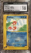 2003 Pokemon Skyridge #75 Magikarp CGC 10 GEM MINT picture