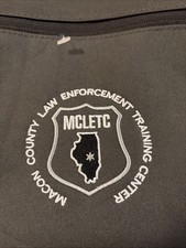 Macon County Law-Enforcement Training Center Book Bag  Black & White The Only 1 picture