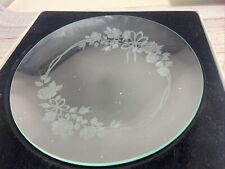 Crystal Glass 10”  George Good Cooperation 1987 Rose Garland Plate picture