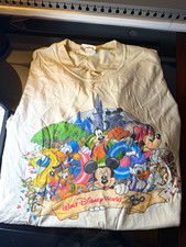 Vintage Walt Disney World 2000 Mickey Character Signatures Back T-Shirt XL Y2K picture