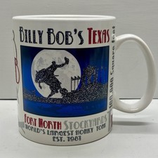 Billy Bob's Texas Fort Worth Stockyards World's Largest Honky Tonk Glitter Mug picture