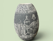 Mata Ortiz Pottery Day of the Dead Night Javier Martinez Cemetery Ravens Mexican picture