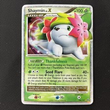 Shaymin LV.X 126/127 Platinum Holo Rare 2009 Pokemon Card English MP-HP picture