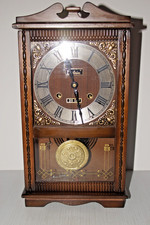 Vtg  Centurion 35-Day  Chime Wall Clock, Wind Up, W/Pendulum & Key. Working picture