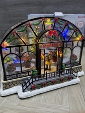 Holiday Time Christmas Greenhouse Trees Gardener Light Up Decoration  picture
