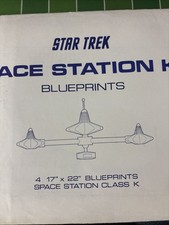 STAR TREK Space Station K-7 Blueprints Pan Galactic Press 1976 4 Sheets Mandel picture