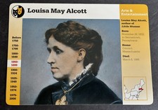 Louisa May Alcott author of Little Women , Grolier Collector Card picture