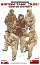Miniart 1/35 British Tank Crew In Winter Uniform Figure Set (5 Figures) Ma35121_ picture