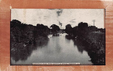 Postcard IL: Pecatonica River from Cedarville Bridge, Freeport, Illinois DB picture