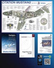 Cessna citation mustang Pilot initial study Manuals + Cutaway Poster 12in x 18in picture
