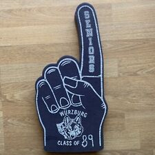 Foam Finger Vintage High school Wuerzburg Germany Army Military Class Of 89 HTF picture