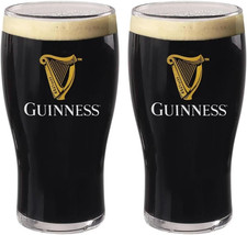 LORD'S ROCKS Guinness Official 20Oz Pint Glasses – Set of 2, Branded Tulip Shape picture