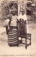 Senegal - SAINT-LOUIS - Wolof woman and her child - Publ. P. Tacher 183 - - Séné picture