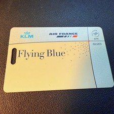 Air France Flying Blue Silver luggage tag picture