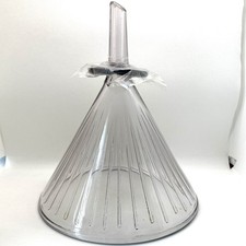 Vintage Mooney Arivent Large Apothecary Ribbed Glass Funnel Lab Pharmaceutical* picture