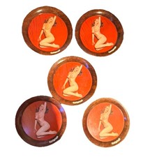 Marilyn Monroe Vintage 1950's Metal Drink Coaster-Rare find picture