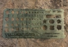 Timely No. T-41 Vintage Template. Okay Condition  picture