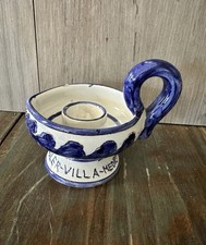 Deruta Italy Hotel Hassler Villa Medici Ceramic Candle Holder Vintage picture
