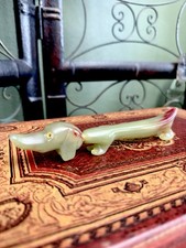 RaRe 1930s-40s Vintage Dachshund Green Swirl Bakelite Novelty Ink Pen Weiner Dog picture
