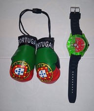 2 PORTUGAL FLAG GIFTS:  1 PORTUGAL WATCH + 1 PORTUGAL BOXING GLOVES FOR $30.00 picture