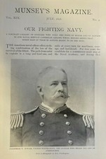 1898 Fighting Navy Spanish American War illustrated picture
