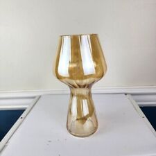 Amber Glass Bulb Forcing Vase 8