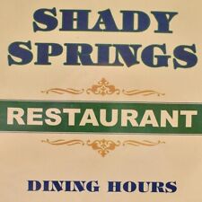Vintage 1990s Shady Springs Restaurant Menu West Virginia picture