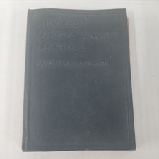 1942 Audels Diesel Engine Manual Questions & Answers Awesome Vintage Piece picture