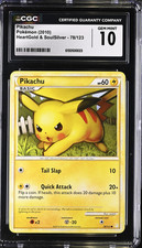 2010 POKEMON HEARTGOLD & SOULSILVER #78/123 PIKACHU CGC 10 GEM MINT picture