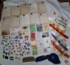 Vintage 1930s & After Huge Boy/Girl Scouts Lot  Patches,Pins,Ephemera 100+ Items picture