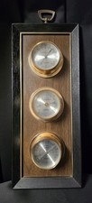 VTG Springfield 3 Gauge Weather Station MCM Barometer Thermometer Hygrometer USA picture