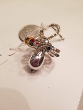 VTG Mercury Glass beaded Christmas ornaments Czech Republic NOS - 3 pacifier picture