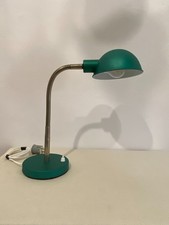 Vintage MCM Industrial Gooseneck Desk Lamp Adjustable Emerald Green Restored picture