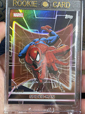 Topps 2026 Marvel  Neon Spider-Man  #4 Serial 07/10 True Black Non-Sport Card picture