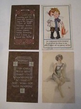 20 VINTAGE POSTCARDS - VARIOUS ARTISTS - PRE 1911 - COLLECTIBLE - LOT B TUB ABC picture
