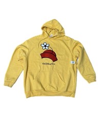 Disney Parks Minnie Mouse Red Hat Yellow Hoodie XL WALT DISNEY WORLD NEW picture