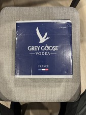 Grey Goose White Goose-Shaped Collectible Liquor Bottle w/ Cap and Box picture