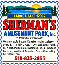Vintage Sherman's Amusement Park Ad Magnet - Caroga Lake New York picture