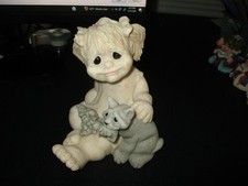 VTG Quarry Kids Figurine Cristy & Cricket Babysitting,2001 Second Nature Design picture