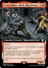 Casey Jones Back Alley Brute - April O'Neil TMNT MTG Proxy / Playtest CUSTOM picture