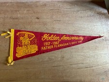 Father Flanagan's Boys Home Pennant Penant 1917-1967 Golden Anniversary Vintage picture