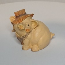Fancy Pig With Hat Figurine picture