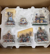 Danbury Mint Pillsbury Doughboy Christmas Express 2002 6 Pc Train Set Box picture