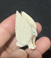 Zuni Eagle Fetish: Antler Carving by Elfina Hustito Lowsayatee picture
