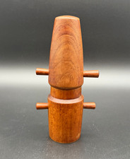 Vintage Dansk Teak Double Barrel Salt Pepper Mill Combo Jens Quistgaard Peugeot picture