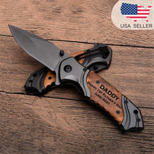Personalized Pocket Knife Birthday Gift for Dad, Father's Day Anniversary Gifts picture