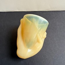 Vintage 1930s McKee Bottoms Up Shot Glass Caramel Beige Nude -Pat 77725 picture