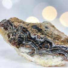 Laguna Lace Agate, 2.5 lbs, cabbing rough, black, #R-7218 picture
