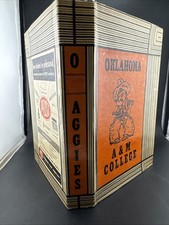 Oklahoma A&M College Book Cover Vintage 1940s 1950s | Stillwater Ok #4 picture